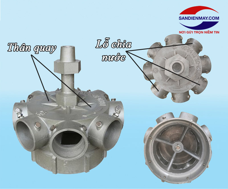 Cấu tạo đầu phun nước của tháp hạ nhiệt